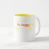 2 Couleurs "soyez tasse heureuse (Devant droit)
