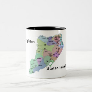2 Couleurs Stapleton, tasse de ton du ~ deux de Staten Island