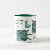 2 Couleurs Statue de tasse de liberté (Centre)