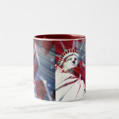 2 Couleurs Statue de tasse de liberté (Centre)