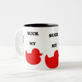 2 Couleurs Sucez ma tasse de café de canard (Devant gauche)