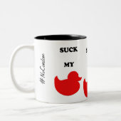 2 Couleurs Sucez ma tasse de café de canard (Gauche)