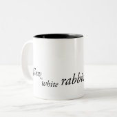 2 Couleurs Suivez la tasse blanche de lapin (Devant gauche)