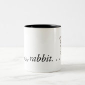 2 Couleurs Suivez la tasse blanche de lapin (Centre)