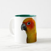 2 Couleurs Sun Conure tasse de 15 onces (Devant gauche)