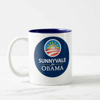 2 Couleurs Sunnyvale pour la tasse 1 d'Obama
