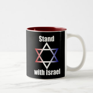 2 Couleurs Support avec la tasse de l'Israël