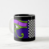 2 COULEURS SYMBOLE ÉGYPTIEN - TASSE DE CAFÉ (Devant gauche)
