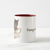 2 Couleurs Tabby dans une tasse de thé (Centre)