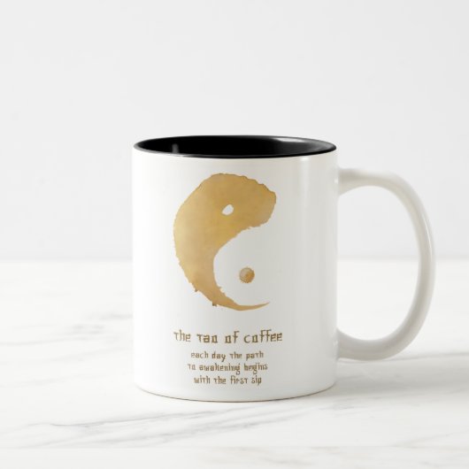 2 Couleurs tao de tasse de café (Droit)