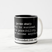 2 Couleurs Tasse (Devant droit)