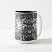 2 Couleurs Tasse - 006 (Devant droit)
