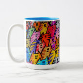 2 Couleurs Tasse - 012 - CHATS (Gauche)