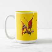 2 Couleurs Tasse - 083 - Dragon Rouge (Gauche)