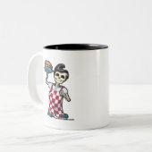 2 Couleurs Tasse 11oz. de garçon de Ded (Devant gauche)