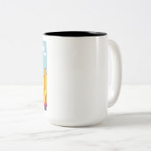 2 Couleurs tasse 15oz à deux tons (Devant droit)