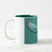 2 Couleurs Tasse 15oz de vol de quaker (Gauche)