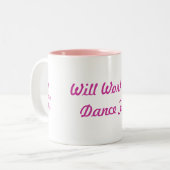 2 Couleurs Tasse #1 de maman de danse (Devant gauche)