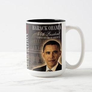 2 Couleurs Tasse 2013 commémorative d'inauguration de Barack