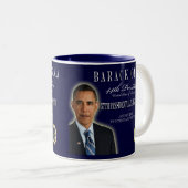 2 Couleurs Tasse 2013 commémorative d'inauguration d'Obama (Devant droit)