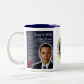 2 Couleurs Tasse 2013 commémorative d'inauguration d'Obama (Gauche)