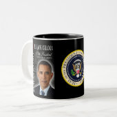 2 Couleurs Tasse 2013 commémorative d'inauguration d'Obama (Devant gauche)