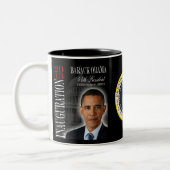 2 Couleurs Tasse 2013 commémorative d'inauguration d'Obama (Gauche)