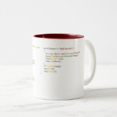 2 Couleurs Tasse 2,0 de programmeur (Devant droit)