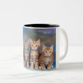 2 Couleurs tasse 325 ml chats (Devant droit)