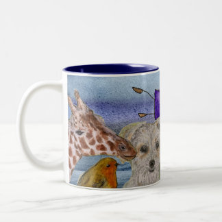 2 Couleurs Tasse #4 Joanna volant au-dessus des animaux