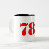 2 Couleurs Tasse 788 avec la course (Devant gauche)