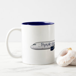 2 Couleurs Tasse A320 BRITANNIQUE de mouche