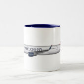 2 Couleurs Tasse A320 BRITANNIQUE de mouche (Centre)