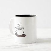2 Couleurs Tasse à café (Devant gauche)