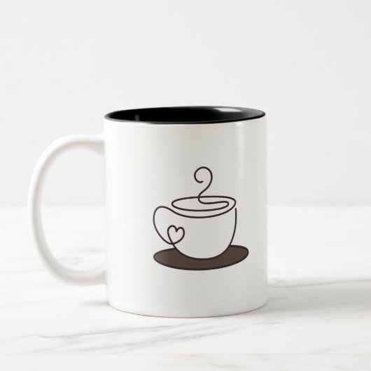 2 Couleurs Tasse à café (Gauche)