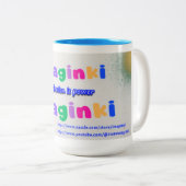 2 Couleurs tasse à café (Devant droit)