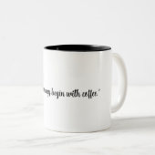 2 Couleurs Tasse à café (Devant droit)