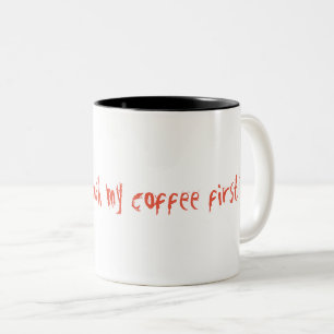 2 Couleurs Tasse à café à deux tons avec mots