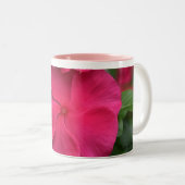 2 Couleurs Tasse à café à fleurs teintées de rose (Devant droit)