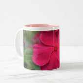 2 Couleurs Tasse à café à fleurs teintées de rose (Devant gauche)