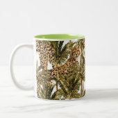 2 Couleurs Tasse à café à impression de guépard (Gauche)