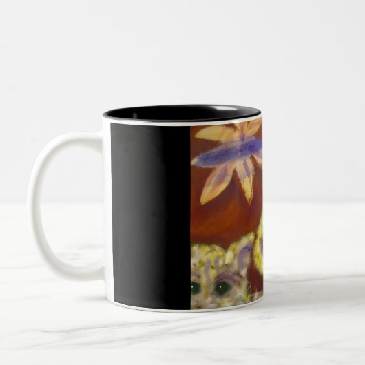 2 Couleurs Tasse à café adorable de Furry Cats (Gauche)