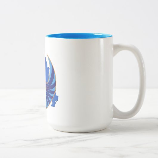 2 Couleurs Tasse à café Alliance Blue Wing (Droit)