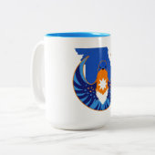 2 Couleurs Tasse à café Alliance Blue Wing (Devant gauche)