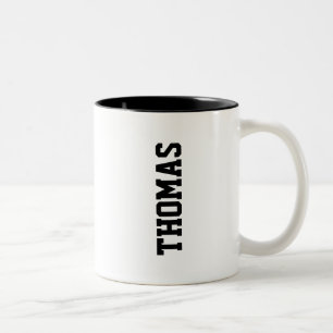 2 Couleurs Tasse à café ALUMNI Ema 'THOMAS' Noir/Noir 341013