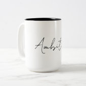 2 Couleurs Tasse à café Ambition (Devant gauche)