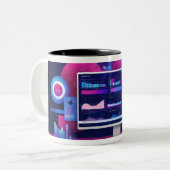 2 Couleurs Tasse à café analyste de données (Devant gauche)