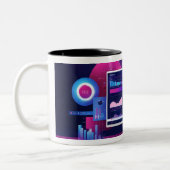 2 Couleurs Tasse à café analyste de données (Gauche)