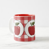 2 Couleurs Tasse à café aux fruits de la pomme de pays (Devant gauche)