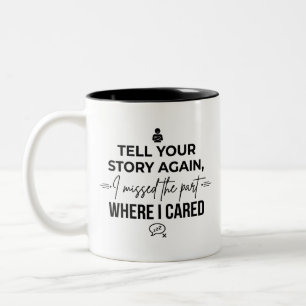 2 Couleurs Tasse à café avec citation de sarcasme contrastée